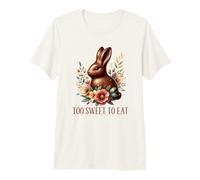 Chocolate Bunny Too Sweet to eat Funny Easter Rabbit Premium T-Shirt