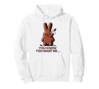 Chocolate bunny too sweet to eat funny Easter rabbit Pullover Hoodie