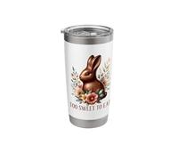 Chocolate Bunny Too Sweet to eat Funny Easter Rabbit Stainless Steel Insulated Tumbler