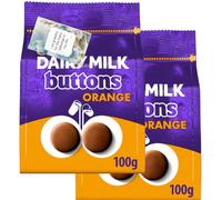 Chocolate Buttons Bundle With Orange Flavour Dairy Milk Treats (2 Pack) - By Oerich Gift