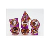 Chocolate Cake Piggy Dice Set: Pin & RPG, Pastry Pets by Foam Brain