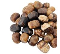 Chocolate Calcite Healing Crystal | Single Polished Tumblestone for Grounding, Stabilising, Emotional Healing, Stability and Self-Worth, Root Chakra Balance and Energy