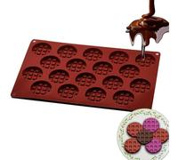 Chocolate Candy Molds, 18 Grids Chocolate Molds for Making Waffles - Holiday Baking Set, Jelly Mold, Baking Tools for Sweets, Ghi Cubes
