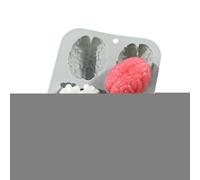 Chocolate Candy Moulds, Halloween Baking Molds | Heart and Brain Shape Silicone Moulds, Resin Chocolate Mold, Aromatherapy Molds 4 Cavities