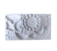 Chocolate Candy Sugar Craft Sun Stars Clouds Rainbow Mold Cake Decorating Tools Art Silicone Soap Kitchen Silicone