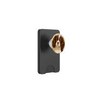 Chocolate Cavalier King Charles Spaniel Portrait PopSockets PopWallet for MagSafe