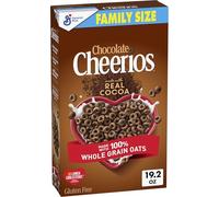 Chocolate Cheerios Heart Healthy Cereal, Gluten Free Cereal With Whole Grain Oats, 19.2 OZ Family Size
