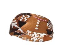 Chocolate Chip Biscuits Sports Headband for Men Women Sweatband | Moisture Wicking Athletic Head Band Elastic Wide Hairbands For Tennis, Basketball, Running, Gym, Non-Slip Hair Bands Fashion