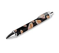 Chocolate Chip Cookie Ballpoint Pens 0.5mm Fine Black Ink Retractable Writing Rollerball Pen for Home Office
