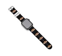 Chocolate Chip Cookie Silicone Smartwatch Replacement Bands Compatible with IWatch Wristbands Strap