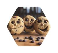 Chocolate Chipprint Leather Coasters Set,Suitable For Restaurants, Kitchens, Offices And So On Set Of 6