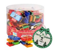 Chocolate Christmas Tree Decorations Bulk But - Solid Milk Chocolate Napolitains Christmas Chocolate 282g with Topline Tree Ornament for Stocking Fillers, Secret Santa gifts for Kids