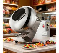 Chocolate Coating Machine, Automatic Tablet Coating Machine, Sugar Coating Machine, Tabletop Mini Food Processing Equipment for Bakery and Confectionery