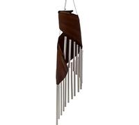 Chocolate Coconut Leaf Wind Chimes - Handcrafted Tropical Decor