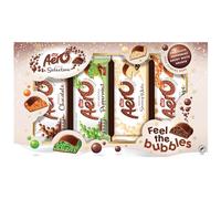 Chocolate Collection Box 360g - Includes - 1 x Chocolate - 1 x Peppermint - 1 x Snowy White - 1 x Orange - Feel Bubbles In Chocolate - Sweet Selection for All Ages - Gift Birthdays and Every Occasion