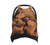 Chocolate Cookie Baby Car Seat Canopy Cover, Multi Use Breathable Nursing Breastfeeding Covers for Mom Soft Stroller Sun Shade Newborn Shower Gift