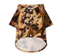 Chocolate Cookie Dog Clothes Dog Cat Shirt 2XL | Lightweight,Puppy Sweatshirt,Breathable,Pet Apparel