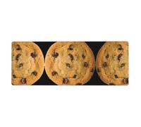 Chocolate Cookie Gaming Desk Mat, Wide Surface Desk Pad for Keyboard, Mouse and Improved Gaming Stability