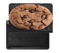 Chocolate Cookie Passport Holder Vaccine Card Holder Travel Document Organizer Credit Card Organizer for Women/Men