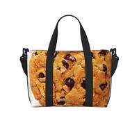 Chocolate Cookie Print Duffle Bag for Travel Foldable Carry-On Travel Bag, Luggage Flight Bags Weekend Bag for Women and Men