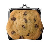 Chocolate Cookie Print Practicality Coin Purse Cute Mini Coin Pouch for Women (4.52 x 4.13in) Exquisite, Black, One Size