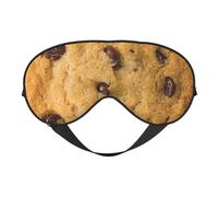 Chocolate Cookie Print Versatile Eye Mask Full Coverage Sleep Aid Lightweight Breathable Travel Camping