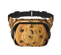 Chocolate Cookie Print Waist Pack Fanny Pack Belt Bag for Men Women,Waterproof Adjustable Strap 3 Pockets for Outdoor Travel