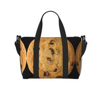 Chocolate Cookie Print Waterproof Travel Tote Bag,Carry On Weekender Duffle for Gym Overnight
