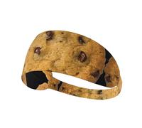 Chocolate Cookie Printing Full-Print Elastic Exercise Headband, Adjustable Fit Great For Yoga,Hikingâ€‹ Exercise Headband
