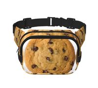 Chocolate Cookie Zipper Fanny Pack, Crossbody Bags with Adjustable Strap for Jogging, Cycling