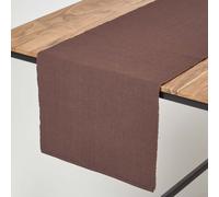 (Chocolate) Cotton Plain Table Runner