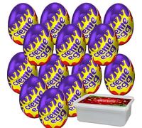 Chocolate Creme Egg 40g with Gift Tub - Smooth Milk Chocolate Egg with Soft Fondant Filling - Easter Treat (16 x Eggs)