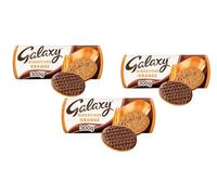 Chocolate Digestive Biscuits, 300g,Galaxy Digestive biscuits coated in chocolate, Suitable for vegetarians - Healthy Choice (3x Galaxy Orange Choc Biscuits 300g Pack)