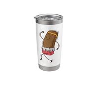 Chocolate Does not Like Jogging Stainless Steel Insulated Tumbler