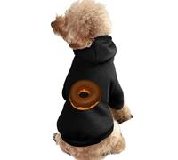 Chocolate Donut Dog Clothes Short Sleeve Pet Hoodie Cute Cat Costume Jacket Tee for Small Dogs 2XL