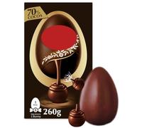 Chocolate Easter Eggs Large - Premium Dark Chocolate Easter Egg Gift Set with 70% Truffles & Easter Bunny 270g - Easter Egg Bundle for Adults - Easter Chocolate Gifts & egg Hunt - Easte 2025