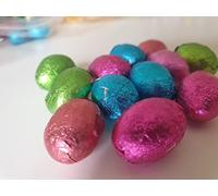 Chocolate Easter Eggs | Multi Colour Foil Wrapped Little Eggs | Easter Hunts | Bulk Buy Bag of Sweets (2.5kg)