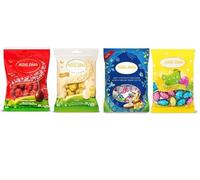 Chocolate Easter Mini Eggs Hamper - Assortment of 4 Eggs (3 x 80g & 1 x 90g) | Smooth Milk & White Chocolate Easter Gift Set | Bulk Easter Gift Set for Kids & Egg