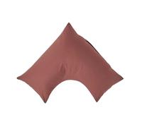 Egyptian Cotton V Shaped Pillowcase 200 TC Homescapes Brown One Size