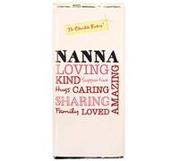 CHOCOLATE FACTORY | Nanna Chocolate Bar | Mothers Day Treat | Smooth Creamy Milk Chocolate | 75g Solid Chocolate With Pretty Mothers Day Wrapper | Nanna Script Bar