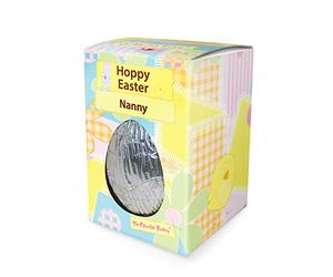 Chocolate Factory | Special Easter Egg | Happy Hoppy Easter Message | Made with an Eggstra Thick Bottom | Easter Treat | Smooth Creamy Milk Chocolate | 100g Easter Egg | Hoppy Easter Nanny