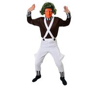 Chocolate Factory Worker Costume I Love Fancy Dress Brown XL