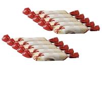 Chocolate Flavour Roll - Soft Almond Paste Centre with Smooth Dark Chocolate Coating - Sweet Confectionery Treat Wrapped Bar (Pack of 10)