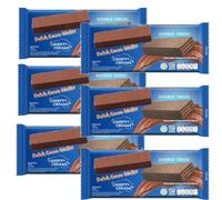 Chocolate Flavour Wafer Bars 117g - 6 x Bars - Crispy Layered Wafers with Chocolate & Vanilla Cream Filling, Crunchy Sweet Snack Treats for Sharing, Tea Time, Lunchboxes - Oro
