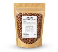 Chocolate Flavoured Raisins 500g, Juicy Raisins in a Thick Chocolate Flavour Coating, Resealable Sharing Pouch for Parties, Film Nights, Lunchboxes and Party Bowls