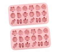 Chocolate Flower Molds - Silicone Baking Form Set, Multi Purpose Dessert Shaping Tool | Durable Flexible Material for Pudding Candy Soap Making, Suitable Decoration Baking
