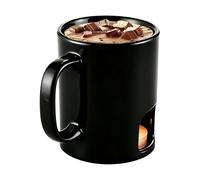 Chocolate Fondue Cup, Small Butter Heater, Portable Melter, Mini Dessert Spoon, Heat Resistant Ceramic Bowl, Kitchen Fondue Set, Hot Chocolate Machine, Chauff Pot