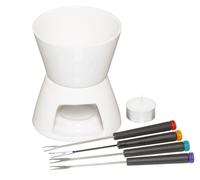 Chocolate Fondue Set in Gift Box, with Four Stainless Steel Forks and Tealight …