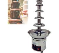 Chocolate Fountain, 304 Stainless Steel, 12-Hour Continuous Operation, Digital Temperature Control, Versatile Fondue Machine for Events and Parties