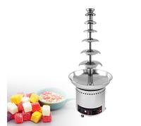 Chocolate Fountain Large Size Stainless Steel Chocolate Fountain 6.6 Lbs/8.8 Lbs/13.2 Lbs/17.6 Lbs 300W Fondue Set For Party Wedding And Birthday 7layers